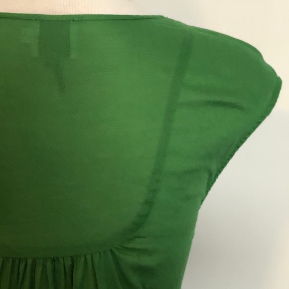 Cotton HD in Paris/Anthropologie Green Lattice Top - Picture 9 of 12